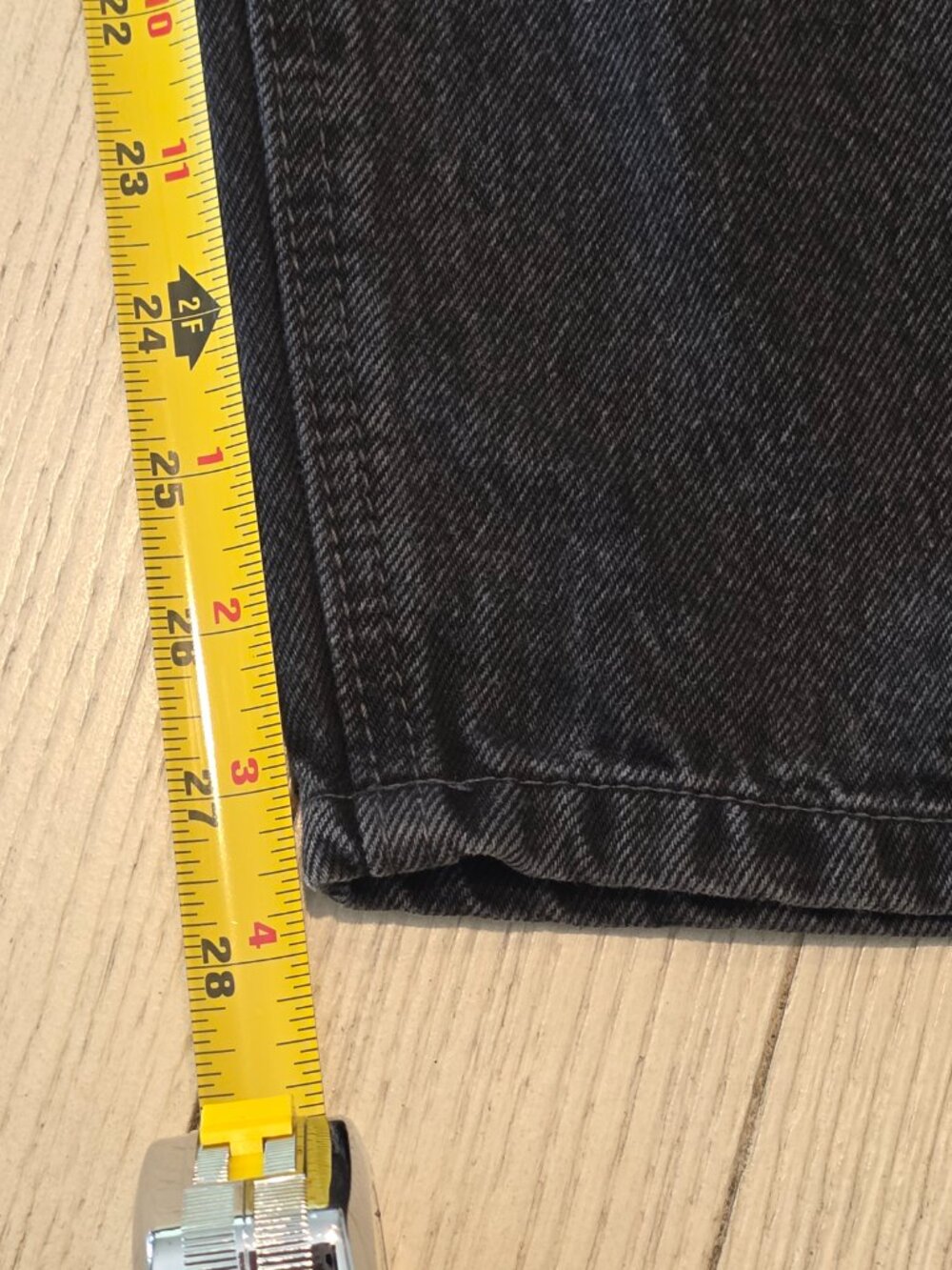 Empyre Relax Loose Fit Black Patch Skater Jeans | Size 28 (mens women unisex) - Picture 4 of 10